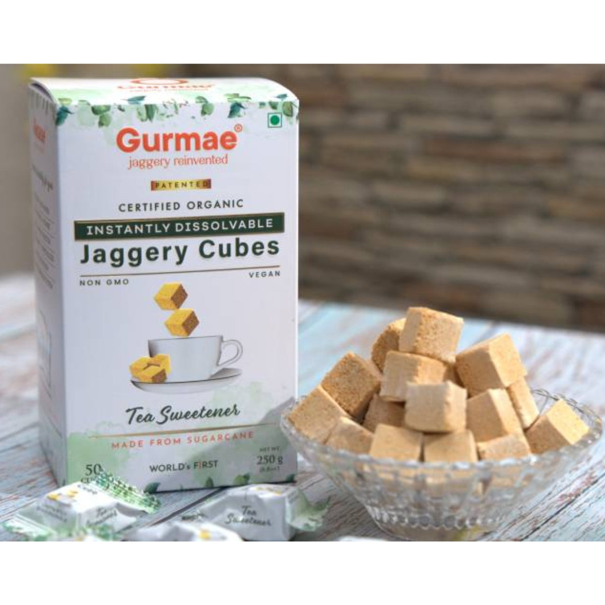 Instant Tea Sweetener - Organic Sugarcane Jaggery Cubes