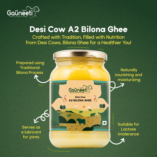 Desi A2 Cow Bilona Ghee - Artisanal Cultured Ghee