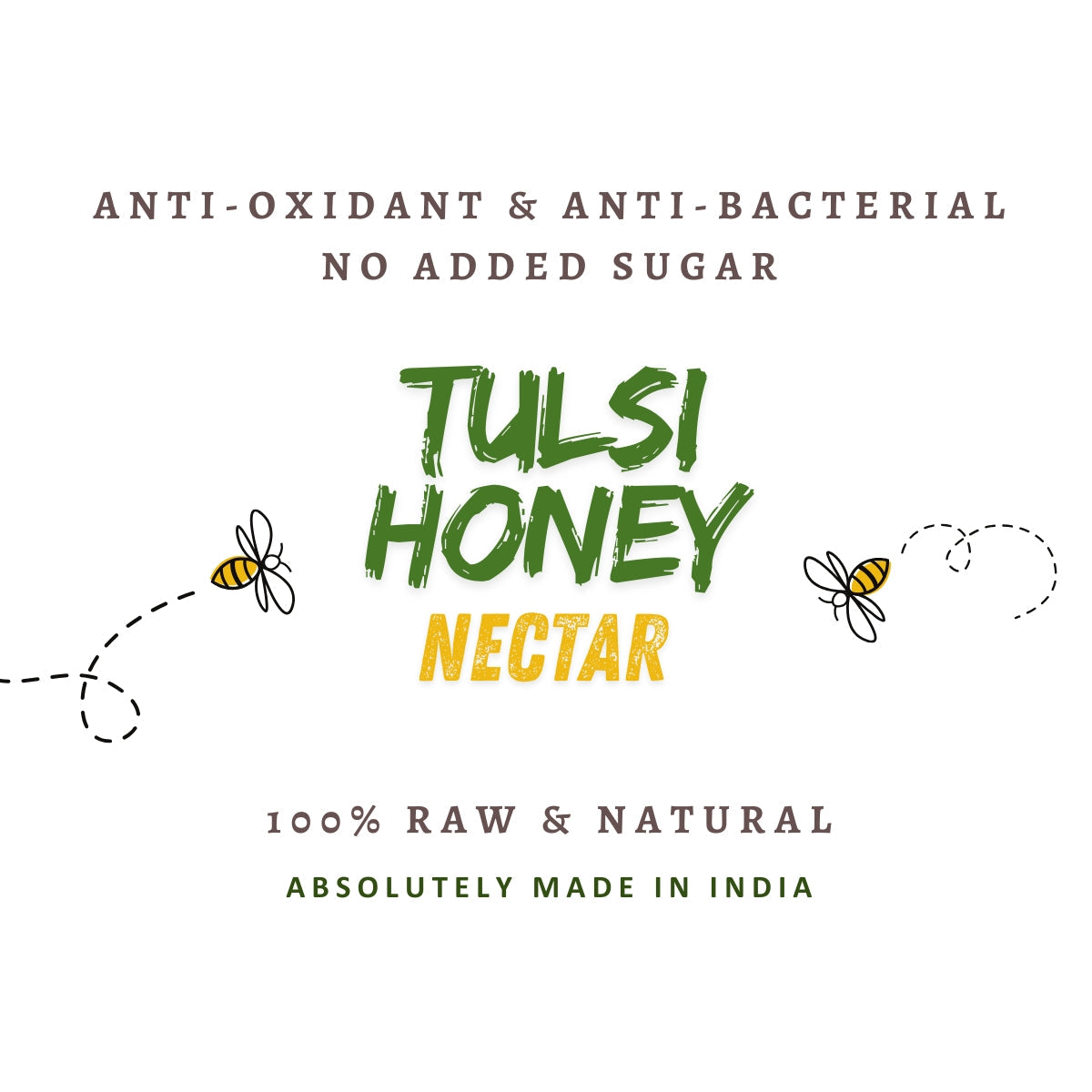 Tulsi Honey | Anti-Oxidant & Anti-Bacterial Nectar | 100% Raw & Natural