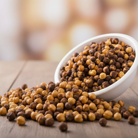 Sand-Roasted Black Chickpeas / Chana Sattu Blend (with Rock Salt) | Dietary Fibre & Protein Rich Superfood