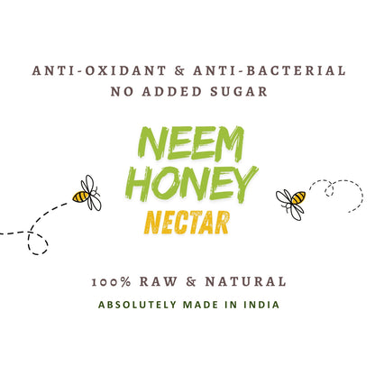 Organic Neem Honey | Anti-Oxidant & Anti-Bacterial Nectar | 100% Raw & Natural