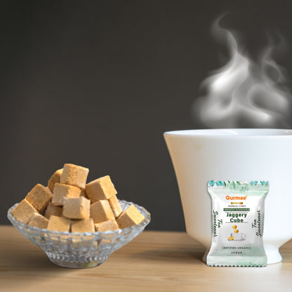 Instant Tea Sweetener - Organic Sugarcane Jaggery Cubes