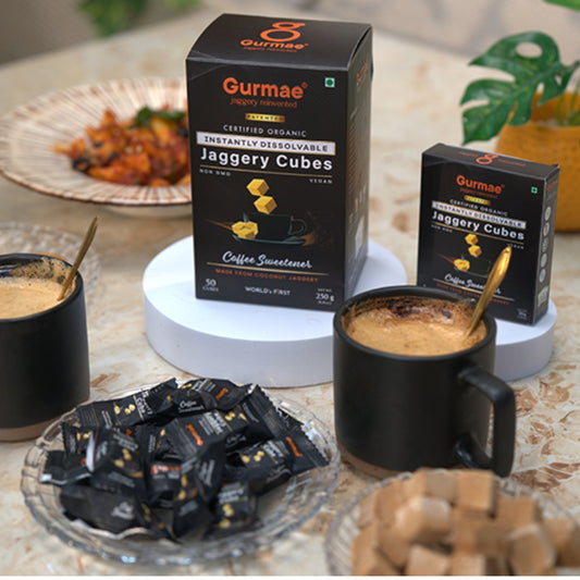 Instant Coffee Sweetener - Organic Coconut Jaggery Cubes