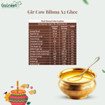 Gir Cow A2 Bilona Ghee