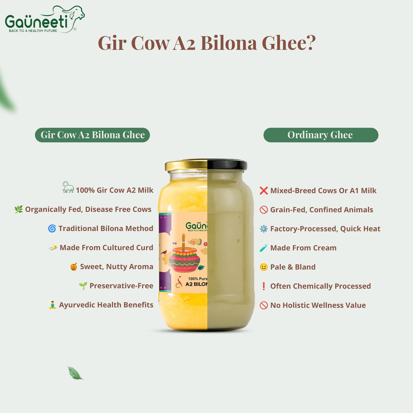 Gir Cow A2 Bilona Ghee