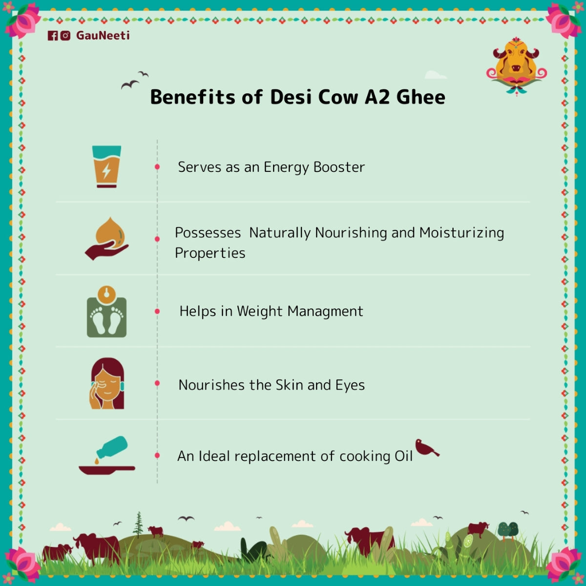 Desi A2 Cow Cream Ghee - Artisanal Cultured Ghee