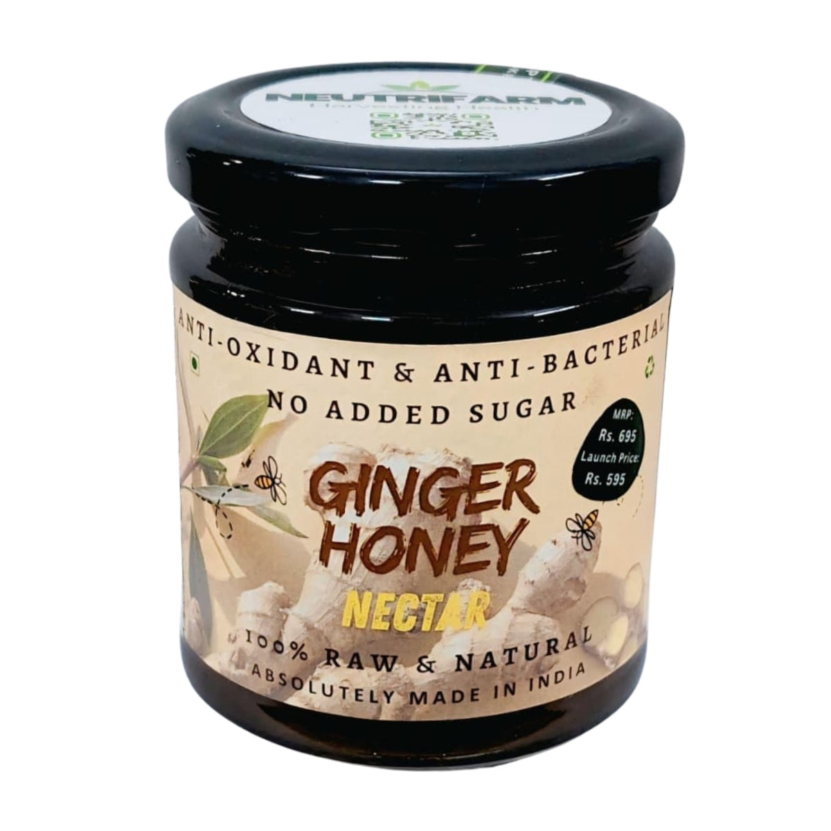 Ginger Honey | Anti-Oxidant & Anti-Bacterial Nectar | 100% Raw & Natural