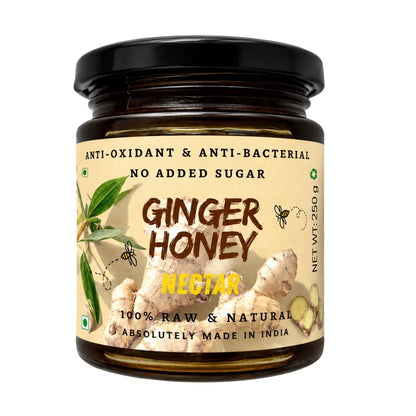Ginger Honey | Anti-Oxidant & Anti-Bacterial Nectar | 100% Raw & Natural