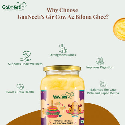 Gir Cow A2 Bilona Ghee - Artisanal Cultured Ghee