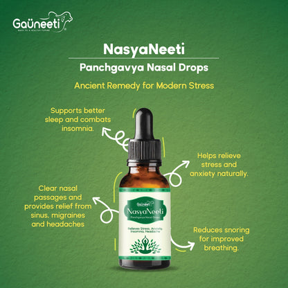 NasyaNeeti - Panchgavya Nasal Drops - 10ml