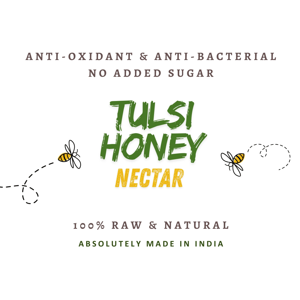 Tulsi Honey | Anti-Oxidant & Anti-Bacterial Nectar | 100% Raw & Natural