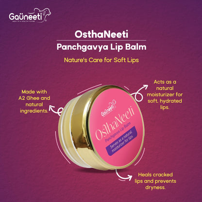 OsthaNeeti - All Natural Lip Balm - 5gm