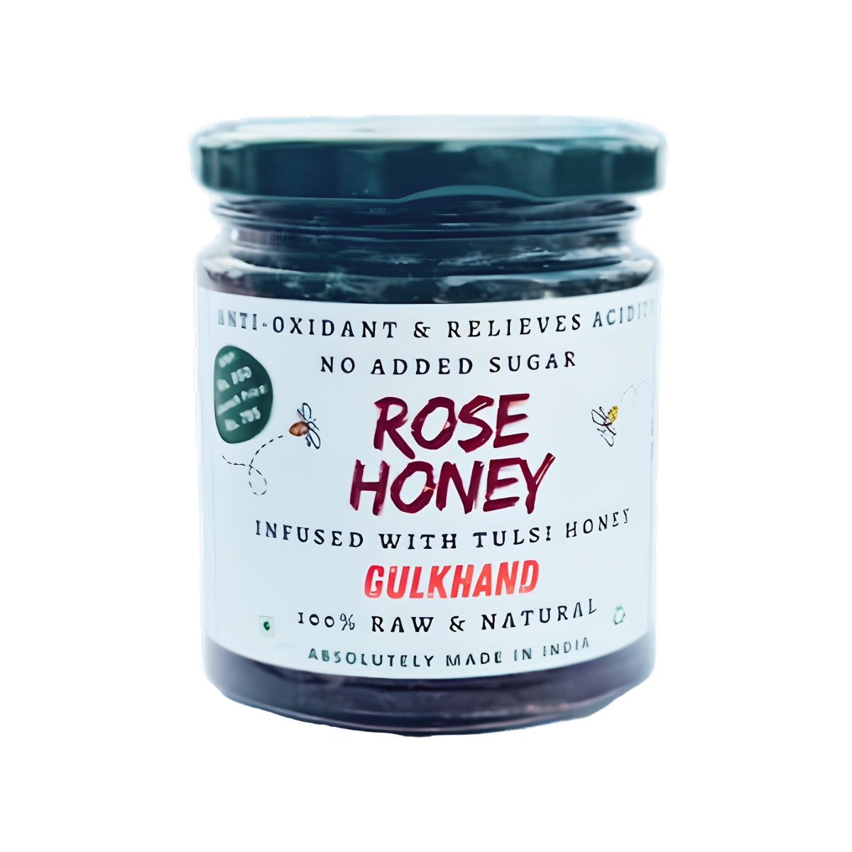 Rose Petal Honey Gulkhand | Natural Coolant & Digestive Antioxidant | No Added Sugar
