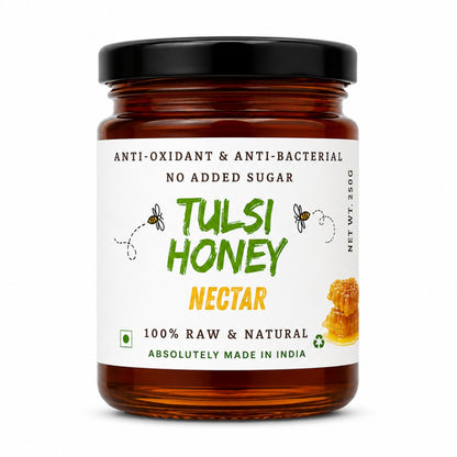 Tulsi Honey | Anti-Oxidant & Anti-Bacterial Nectar | 100% Raw & Natural