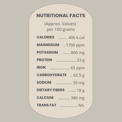 Sand-Roasted Black Chickpeas / Chana Sattu Blend (Unsalted)| Dietary Fibre & Protein Rich Superfood