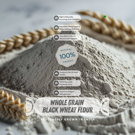 Nutrient-Rich Whole Grain Black Wheat / Kala Gehu Flour