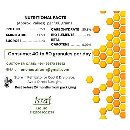 Raw & Sun Dried Natural Bee Pollen | Anti-Oxidant & Protein Rich Superfood